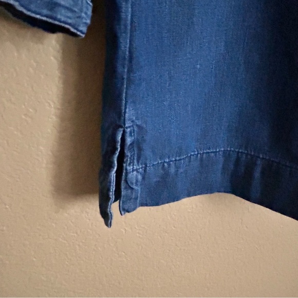 Gap Embroidered Denim Tunic Top - Picture 7 of 10